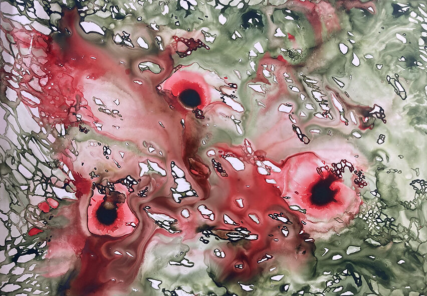Beneath the Surface: A New Acrylic Ink Series Inspired by Underwater Life